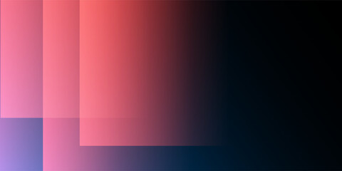 Obraz premium A modern abstract design featuring a smooth red gradient background with overlapping transparent squares. Harmonious colors, professional look, ideal for business use, websites, etc. Vector design.