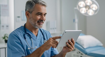 The Digital Stethoscope: A Doctor's Gentle Smile AI Generated