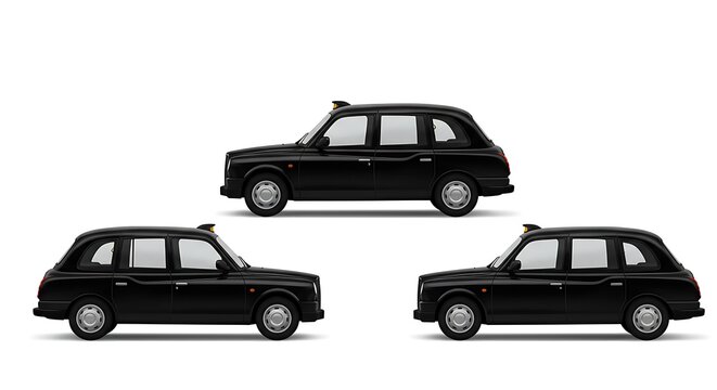 Black Cab Trio AI Generated