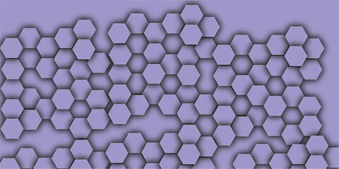 Abstract porple 3d hexagon light creative digital concept vector surface grid Futuristic abstract honeycomb mosaic porple background. geometric mesh cell texture