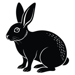 Obraz premium Rabbit vector silhouette Single collection 