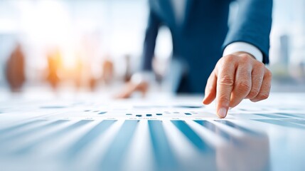 View of business analyst compiling data for strategic insights, high-definition office background --chaos 25 --ar 16:9 --profile muwoyfp --v 7 Job ID: 7e11b09d-0cf3-4c73-9639-d95ab4cf1159