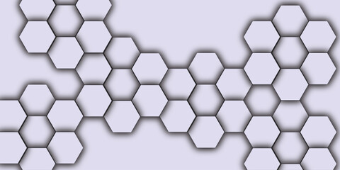Abstract light porple 3d hexagon light creative digital concept vector surface grid Futuristic abstract honeycomb mosaic light porplebackground. geometric mesh cell texture