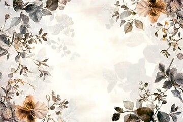 A graceful floral border evokes joy and celebration.