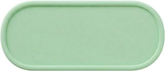 Pale-green oval frame, isolated on a transparent background, png image, offering free space for text or logo, ideal for mockup or banner design