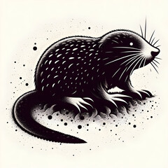 hedgehog in the snow