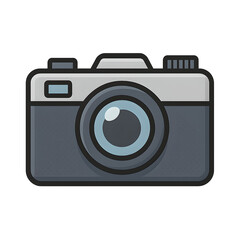 Mirrorless photo camera icon transparent png