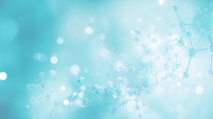 Abstract gradient background with molecular structures, perfect for medical, science, and technology themes. A modern and luxurious design ideal for hospitals, healthcare, and business presentations.
