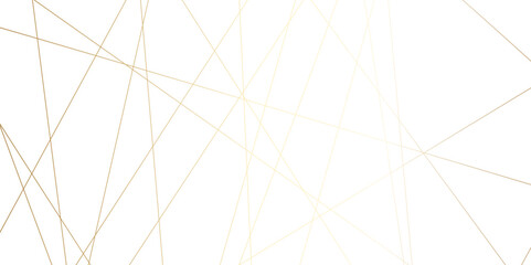 Luxury banner golden geometric lines overlap design. Golden Seamless random chaotic lines on transparent background. White weave rectangle abstract background vector Illustration. futuristic business.