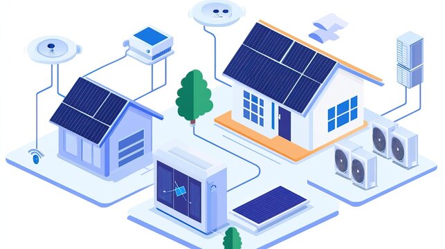 Smart Home Solar Energy System Diagram