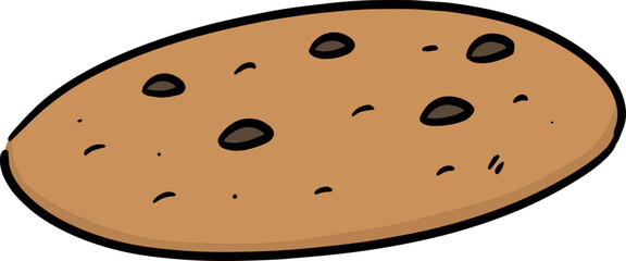 Fototapeta premium Illustration of cookie 