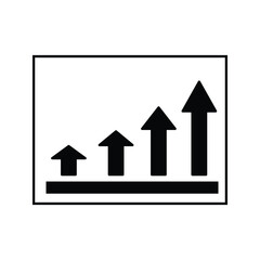 Growth icon with clean, modern design. Perfect for business, finance, analytics, and success concepts. High-quality vector, fully scalable and easy to customize for any project.