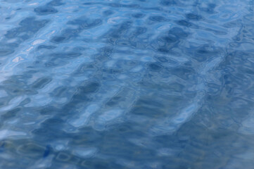 Fototapeta premium Background, texture of water from a river, sea, ocean with ripples on the surface. Nature photography.