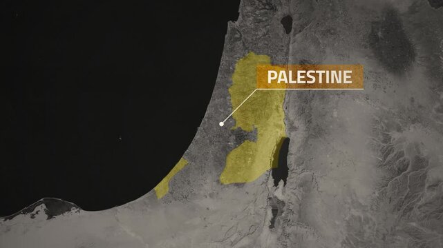 Palestine VOX Style Map Animation in 4K UHD Featuring Historic and Geopolitical Context