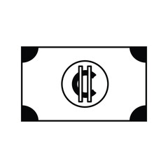 Cash crypto icon with modern, clean design. Ideal for digital payments, blockchain, and fintech apps. High-quality vector, fully scalable and easy to customize for any project.