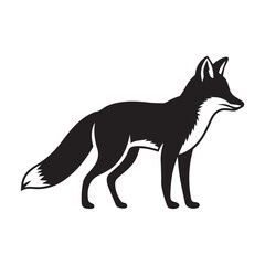 fox isolated on white background