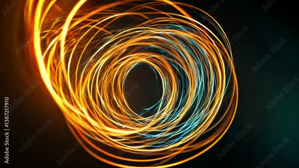 Poster abstract fractal background with circles