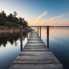 Obraz premium pier in the morning