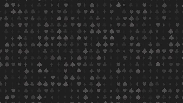 Card suits black background. Poker, background for advertising card games