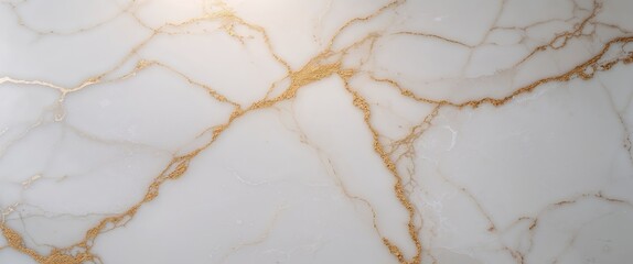 White Marble Texture with Subtle Gold Veining