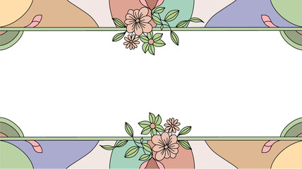 Vector frame with flowers © JanSae Design