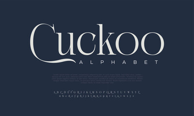 Cuckoo Sport Modern Future Alphabet Font. Typography urban style fonts for technology, digital, movie logo design regular, italic and number. vector illustration