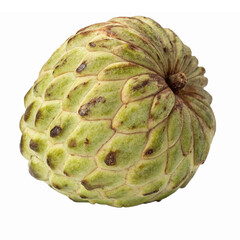 Fototapeta premium Fresh Custard Apple with Unique Scaly Green Skin Ready for Healthy Recipes and Smoothies