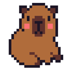 Pixel Art style illustration of animals 