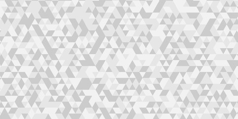 Abstract geometric wall tile and metal cube background triangle wallpaper. Seamless geometric pattern low polygon backdrop background. Gray diamond overlap polygonal background.