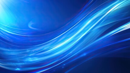 Abstract blue light waves background