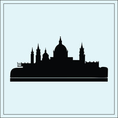 Fototapeta premium vector illustration of a city
