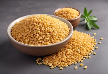 bulgur cereal isolated on white