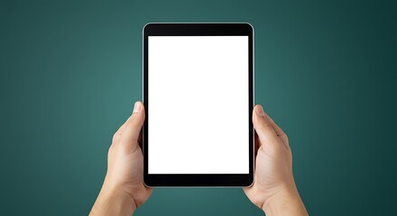 Holding the Future: A Tablet's Blank Canvas AI Generated