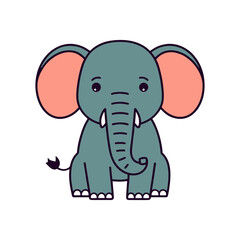 Obraz premium elephant-cute4.eps