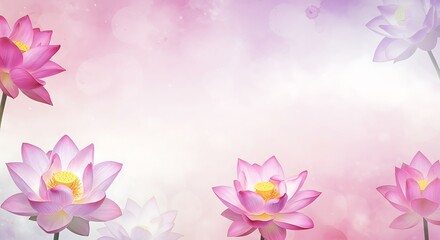 Fototapeta premium Pastel Lotus Dreams AI Generated