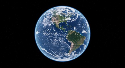 Fototapeta premium Earthrise: A Digital Globe AI Generated