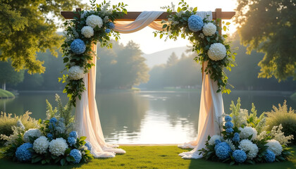 outdoor style weddiing flowers