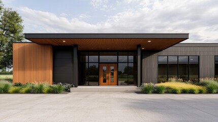 Modern office building design urban landscape architectural photography contemporary style unique perspective