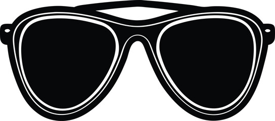 Sunglasses Silhouette Vector Graphic - Trendy Design for Summer