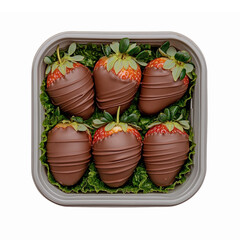 Delicious Chocolate Covered Strawberries in Box for Dessert Treats or Sweet Gift Ideas
