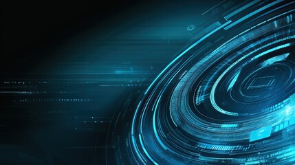 Futuristic digital interface