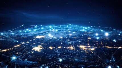 Global Networked Cities at Night