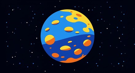 Celestial Gouache AI Generated