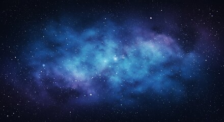 Obraz premium Cosmic Nebula: Celestial Dance of Light and Color AI Generated