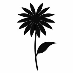 coneflower Flower silhouette vector illustration