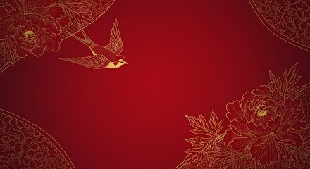 Crimson Flight of Fortune AI Generated