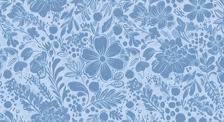 Powder Blue Bloom AI Generated