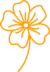 flower for colouring 