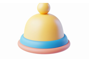 Fototapeta premium Colorful Three-Dimensional Kids Stacking Toy with Round Base and Ball Top for Play and Learning
