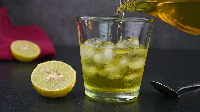 Nannari Sarbat herbal drink served chill.